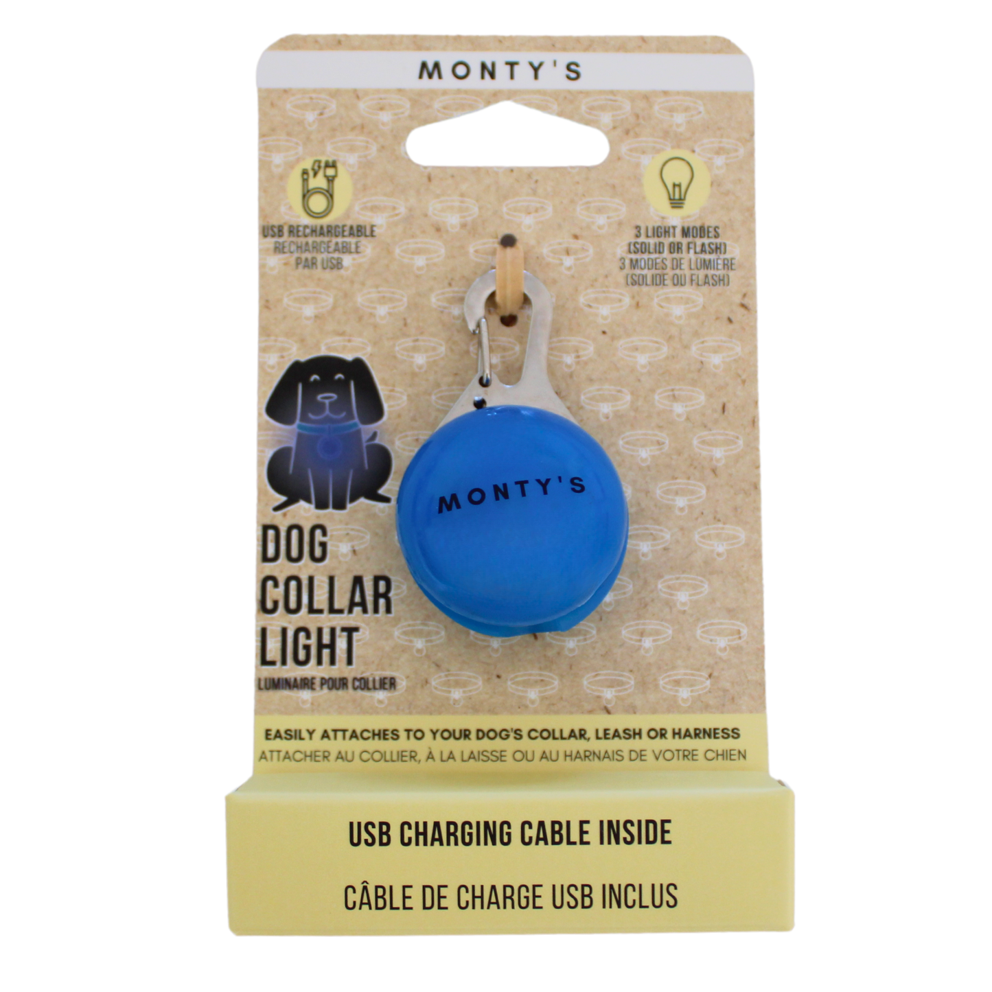 Collier/harnais lumineux pour chien rechargeable par USB 🍁