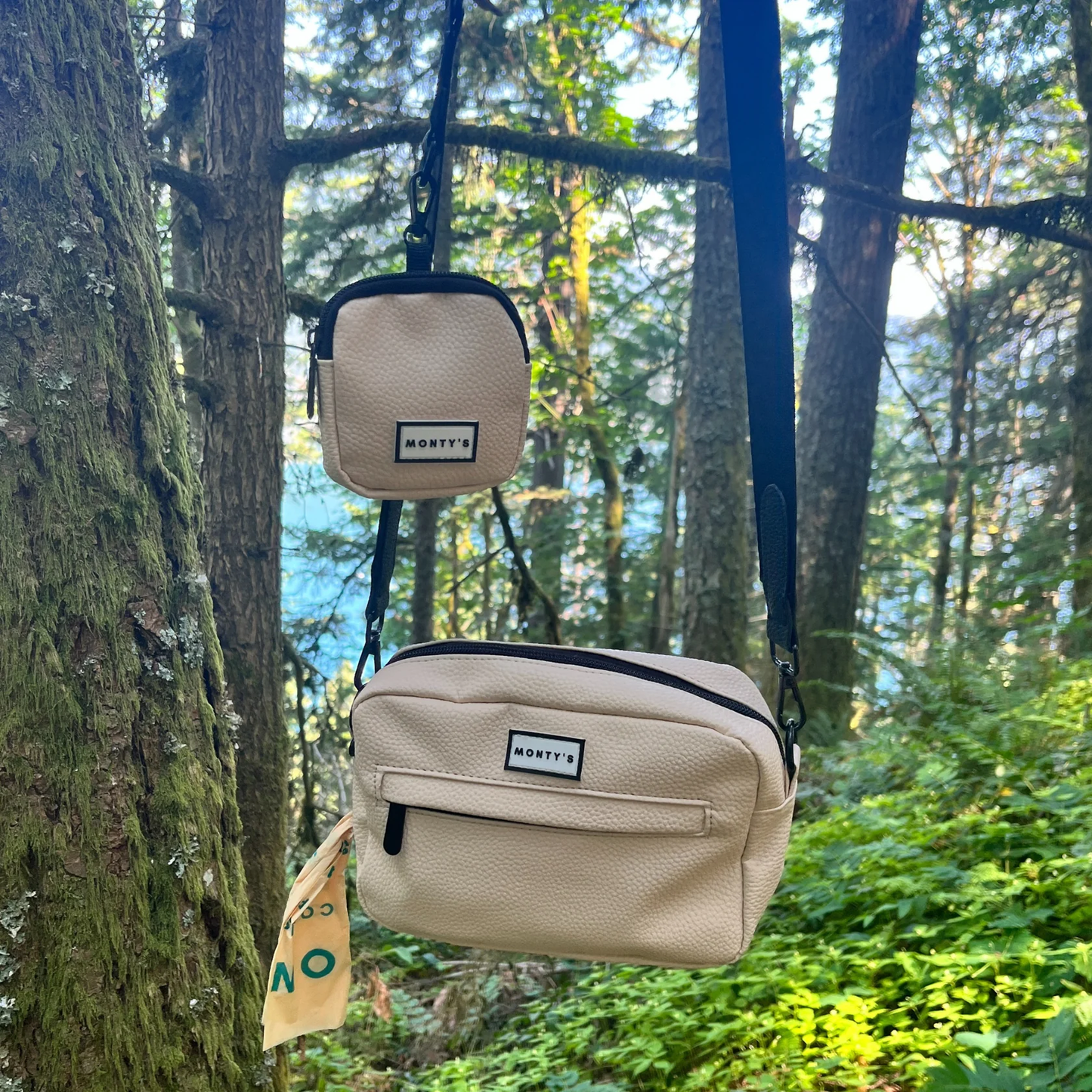 Sac à bandoulière pour chien – pochette à friandises & distributeur intégré 🍁