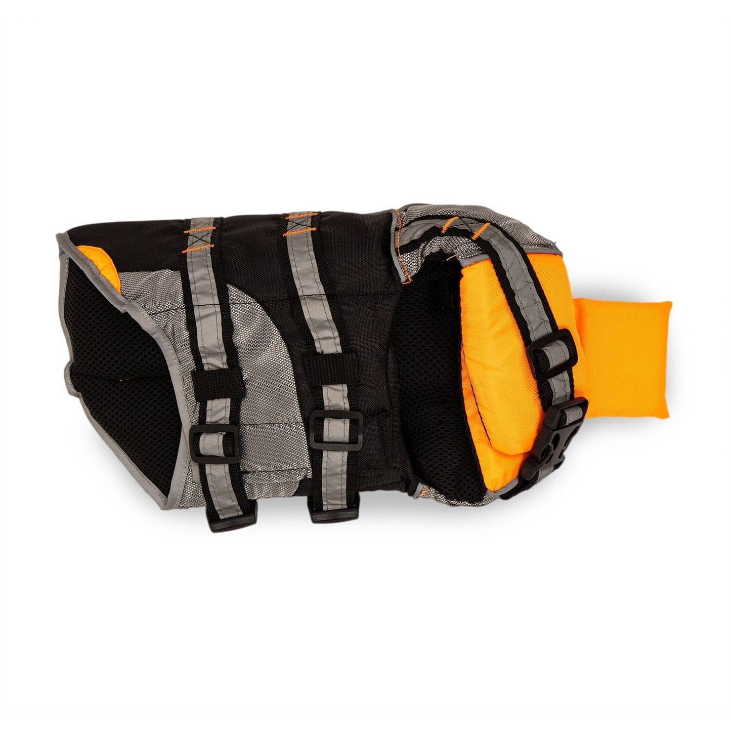 Gilet de sauvetage pour chien avec patch Sun Alert – orange vif & flottabilité