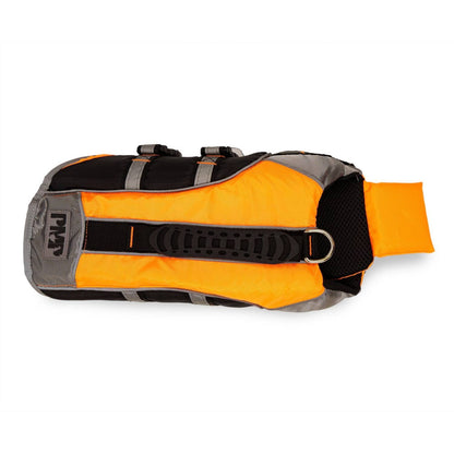 Gilet de sauvetage pour chien avec patch Sun Alert – orange vif & flottabilité