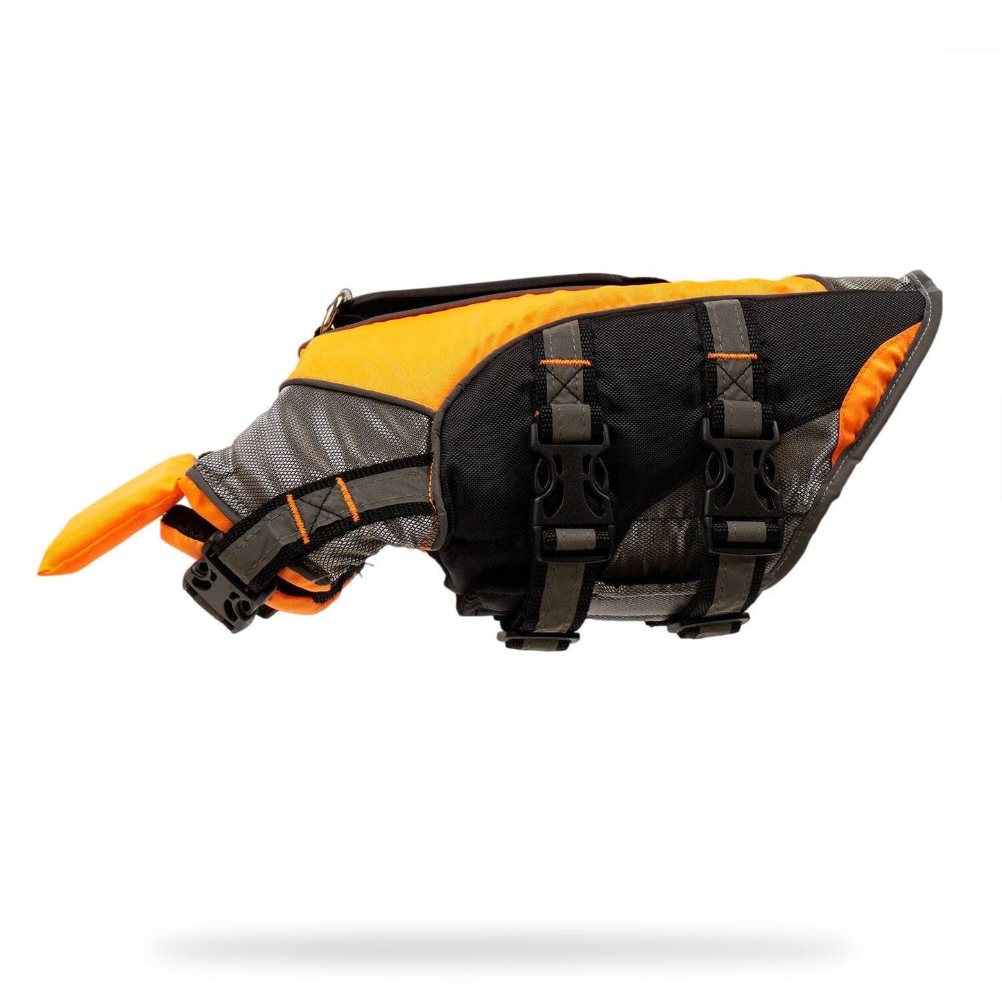 Gilet de sauvetage pour chien avec patch Sun Alert – orange vif & flottabilité