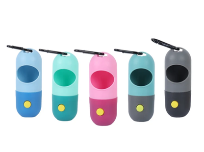 Distributeur de sacs avec lampe intégrée – Balades de nuit pratiques