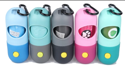 Distributeur de sacs avec lampe intégrée – Balades de nuit pratiques